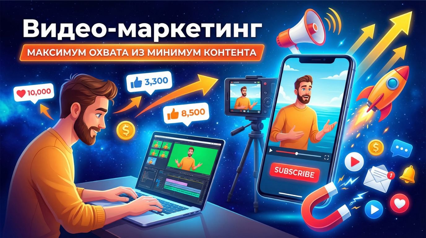 Видео-маркетинг: максимум охвата из минимума контента
